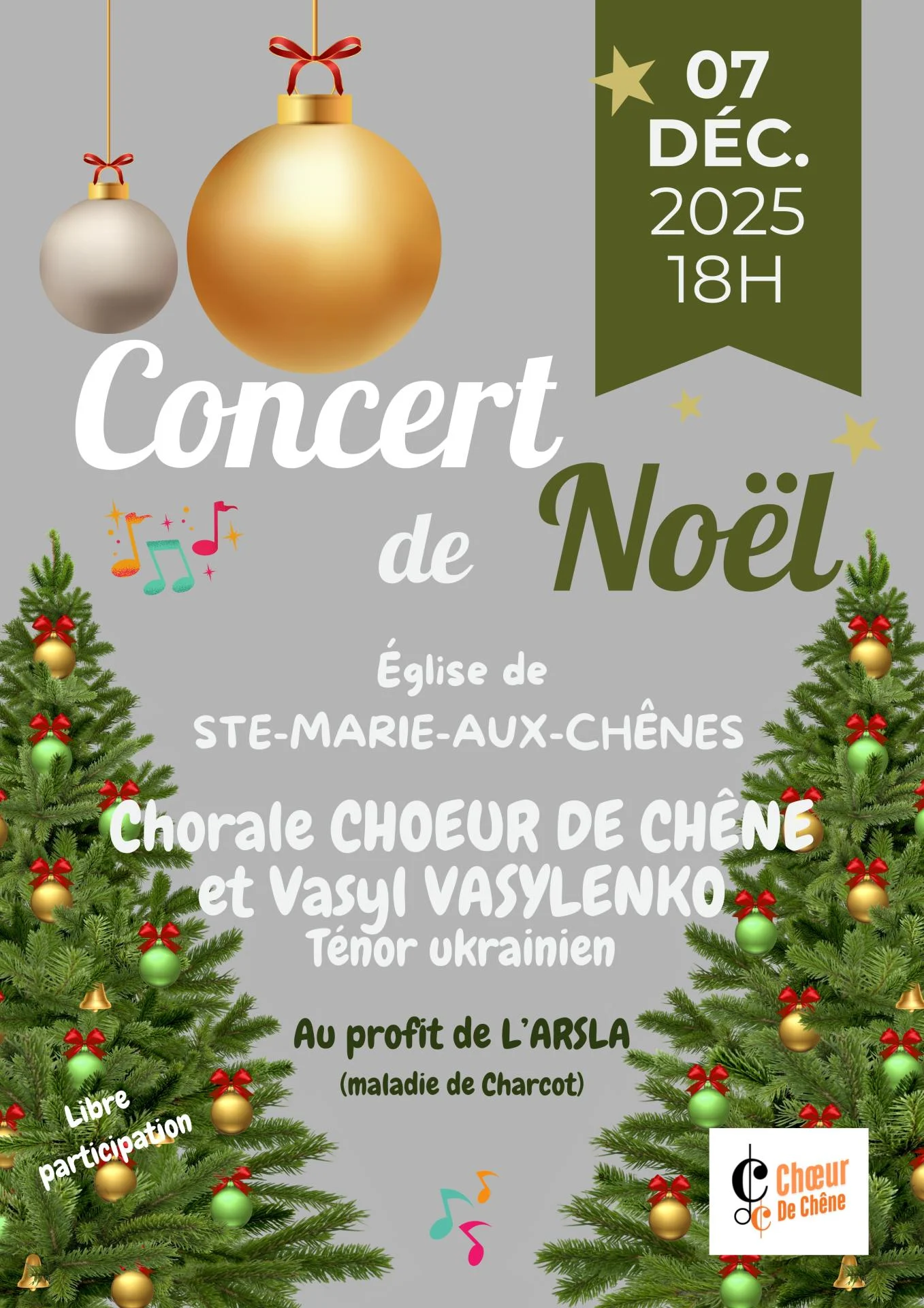 Concert de noel du 7 decembre 2025